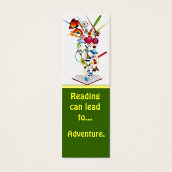 Reading Book Adventure Bookmark by SharonCullars at Zazzle