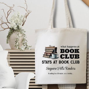 Reading Book Club Name Book Lover Funny Writer Tote Bag