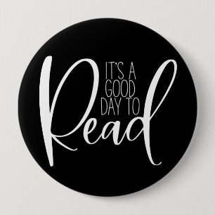 Reading Book Lover Button