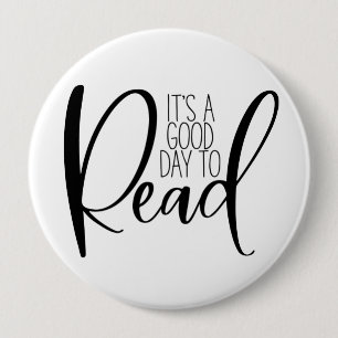 Reading Book Lover Button