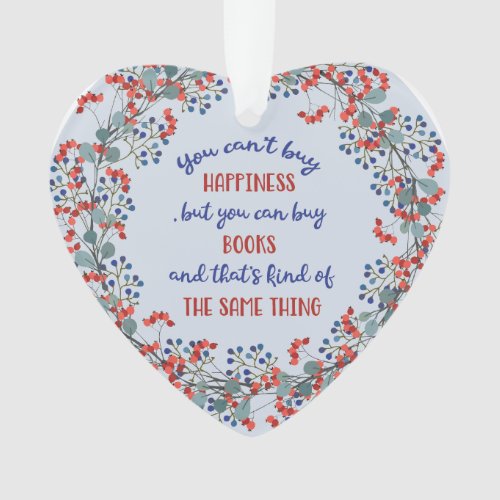 Reading Book Quote Floral Ornament