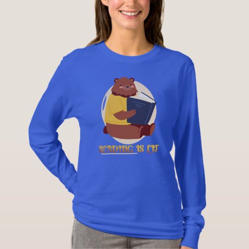 Reading Books Book bookworm Reading is lit  T_Shirt