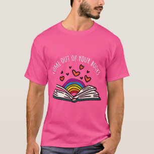 Reading Books Book Lovers LGBTQ Pride Lesbian T-Shirt