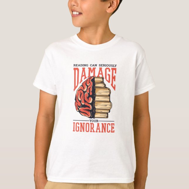 Reading Books T-Shirt (Front)