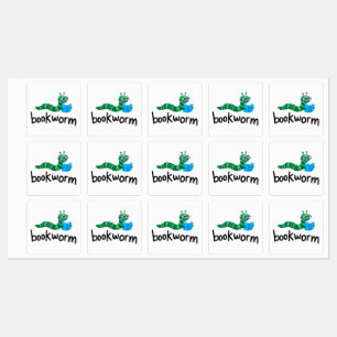 Reading Buddy Cute Bookworm With Book Labels