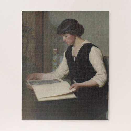 Reading by Lilla Cabot Perry Jigsaw Puzzle