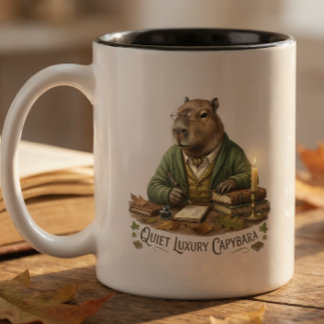 Reading Capybara Mug – Cute Book Lover Coffee Cup