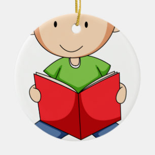 Reading Ceramic Ornament
