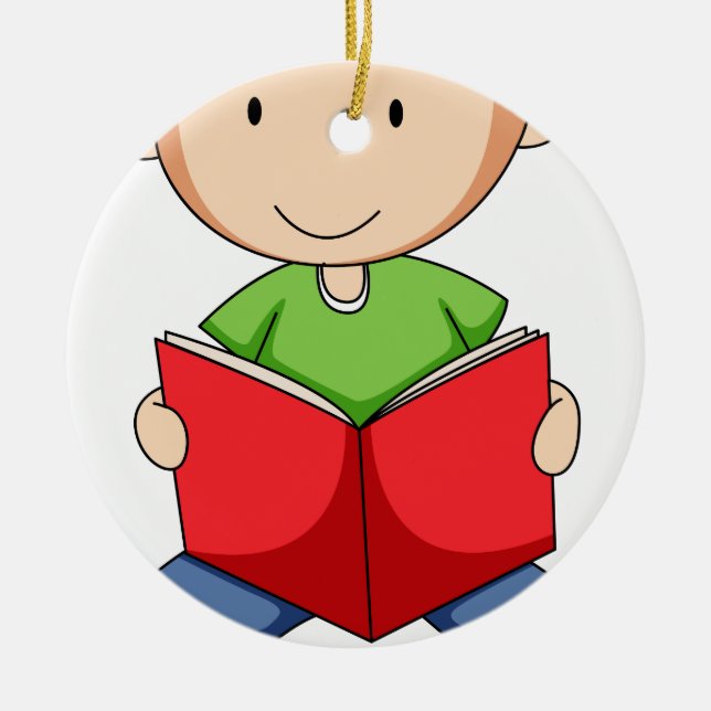 Reading Ceramic Ornament (Front)