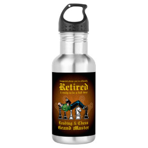 Reading & Chess Grand Master Water Bottle
