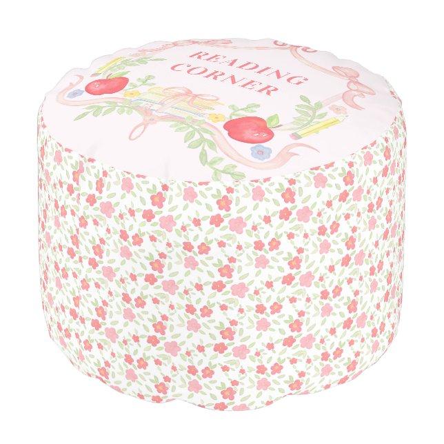 Reading Corner | Classroom Crest Pouf (Angled Back)