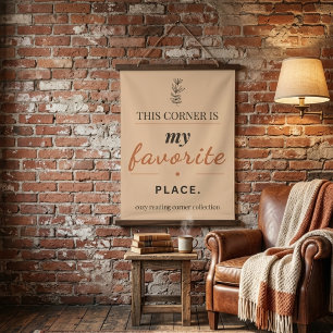 Reading Corner Wall Art Tapestry