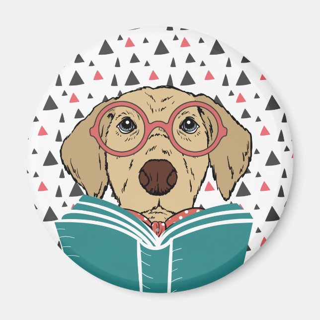 Reading Dog magnet (Front)