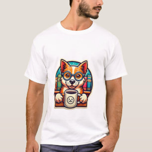 Reading Dog Mug - Funny Book Lover Gift T-Shirt