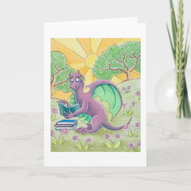 Reading Dragon greeting card (Front)