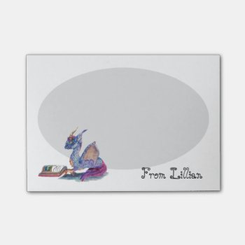 Reading Dragon Post-it Notes by UndefineHyde at Zazzle