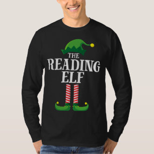 Reading Elf Matching Family Group Christmas Party T-Shirt