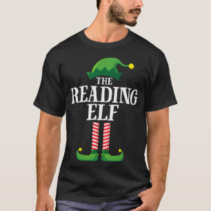 Reading Elf Matching Family Group Christmas Party T-Shirt