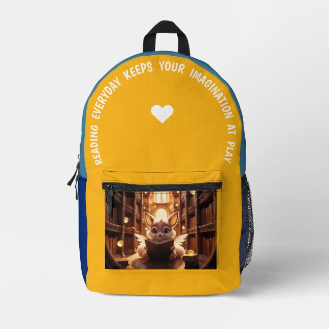 Reading Everyday… Printed Backpack (Front)