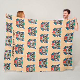 "Reading for Wisdom" Fleece Blanket