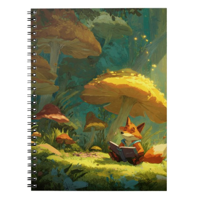 Reading Fox Enchanted Mushroom Notebook (Front)