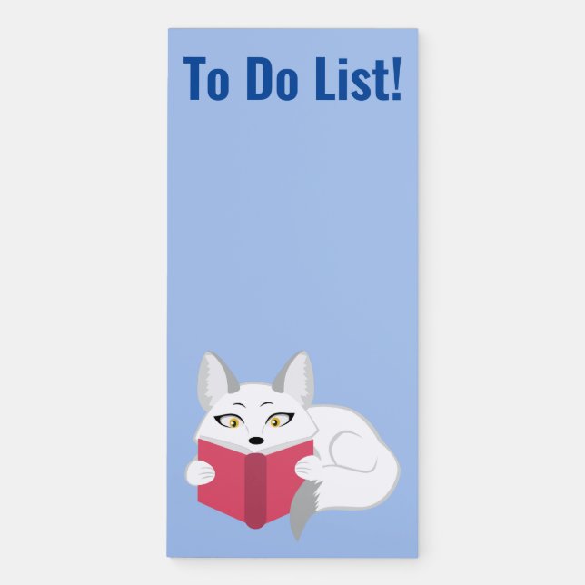 Reading Fox Magnetic Notepad (Front)