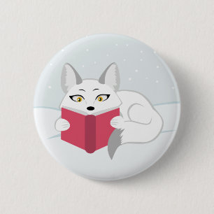 Reading Fox Pinback Button