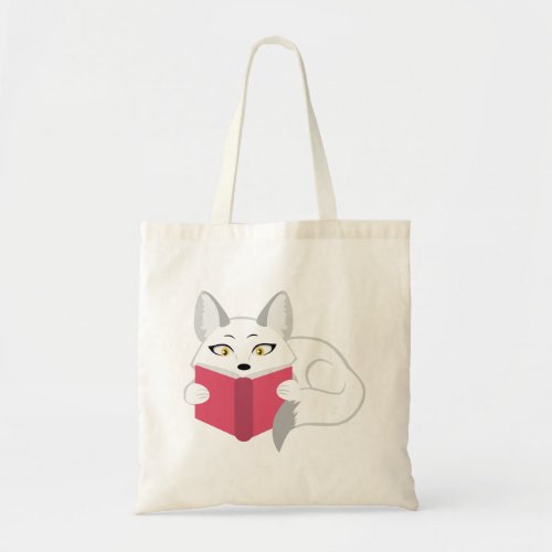 Reading Fox Tote Bag