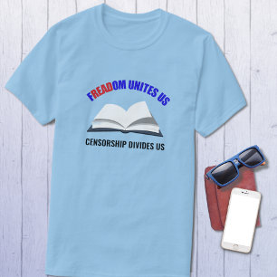 Reading Freedom Open Book T-Shirt