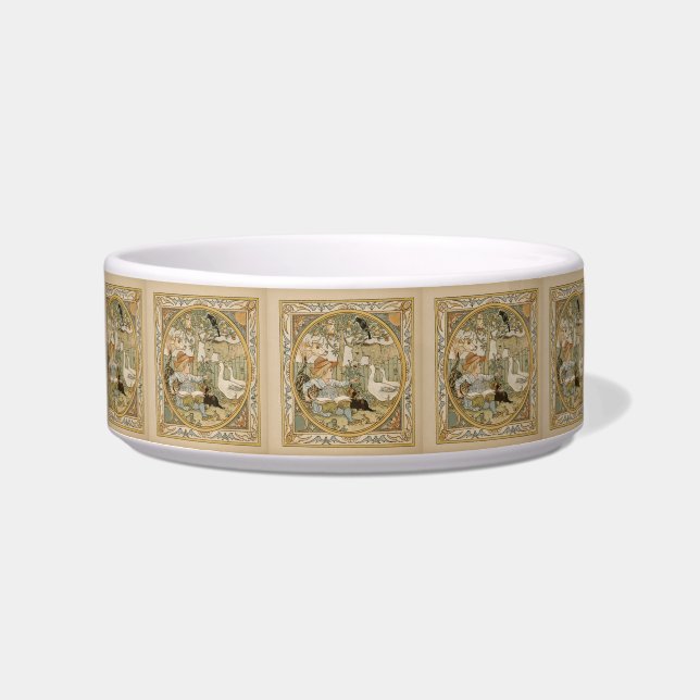 Reading Fun Ceramic Pet Bowl (Front)