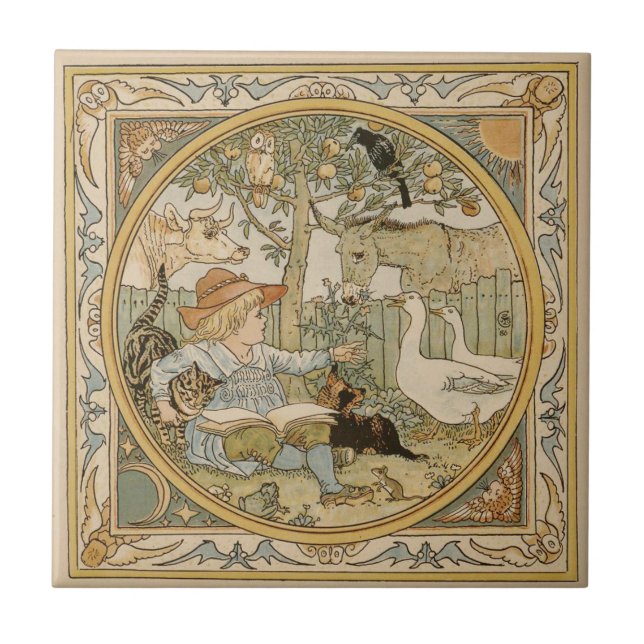 Reading Fun Ceramic Tile (Front)