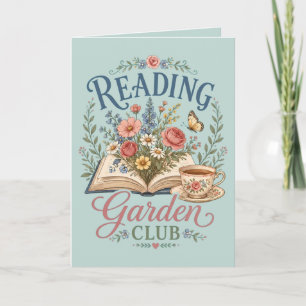 Reading Garden Club Cottagecore Floral Card