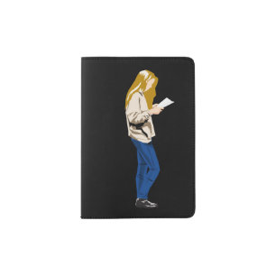 Reading Girl Passport Holder