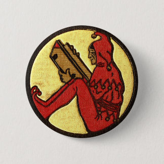 Reading Gnome Pinback Button