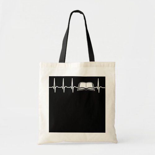 Reading Heart Love Cool Librarian Library Books Tote Bag