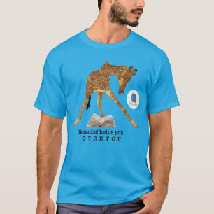 Reading Helps You STRETCH Giraffe T-shirt