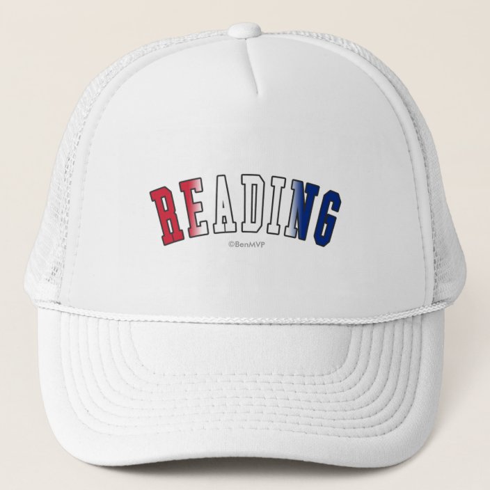 Reading in United Kingdom National Flag Colors Hat