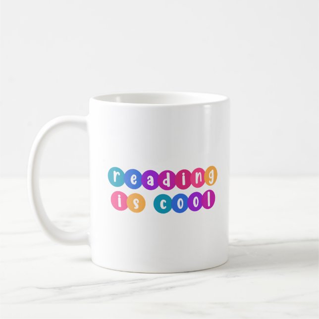 Reading is Cool Coffee Mug (Left)