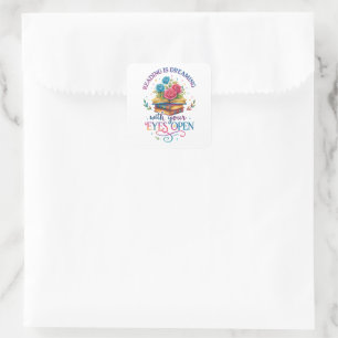 Reading Is Dreaming.... Square Sticker