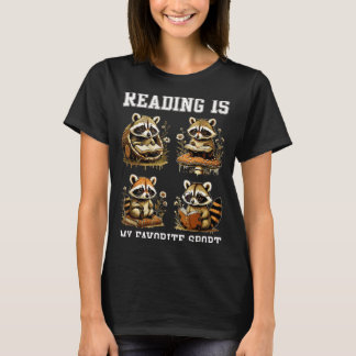Reading is favorite sport cottagecore funny T-Shirt