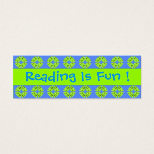 Reading Is Fun Bookmarks Business Cards