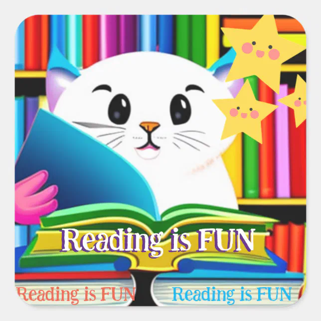 Reading is Fun Sticker | Zazzle