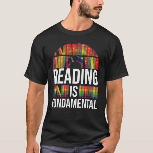 Reading is Fundamental Poetry Bookworm And Book Re T_Shirt