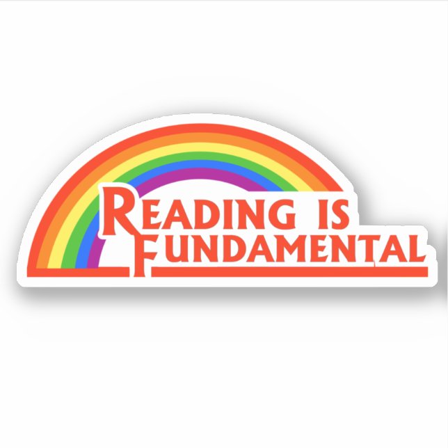 Reading is fundamental sticker (Front)