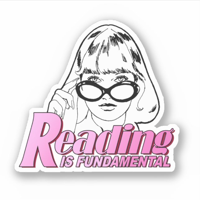 Reading is fundamental sticker (Front)