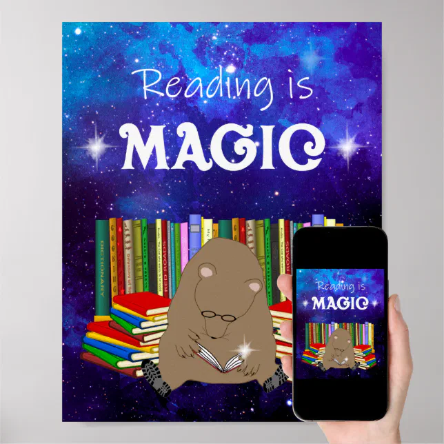 Reading is Magic Poster Zazzle