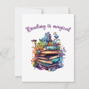 Reading is Magical Note Card