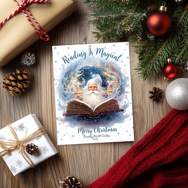 Reading is Magical Snowflake Design Holiday Card (Creator Uploaded)