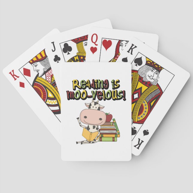 Reading is Moo-velous Poker Cards (Back)