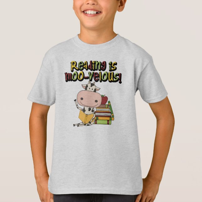 Reading is Moo-velous T-Shirt (Front)
